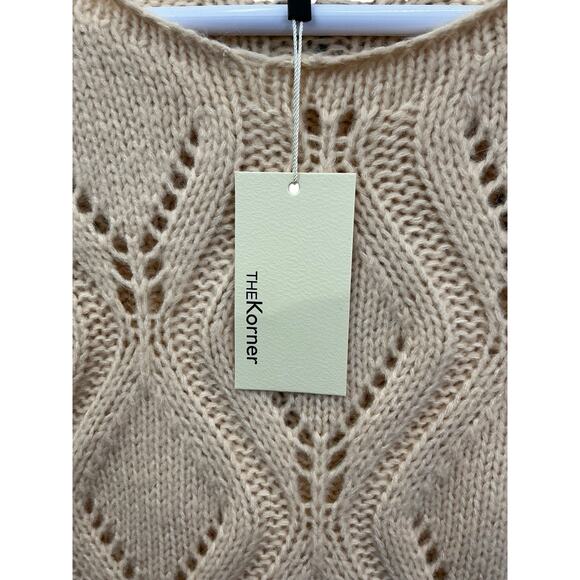 The Korner Women Pullover Sweater Beige Size M/L New NWT Wool Blend - Picture 4 of 12